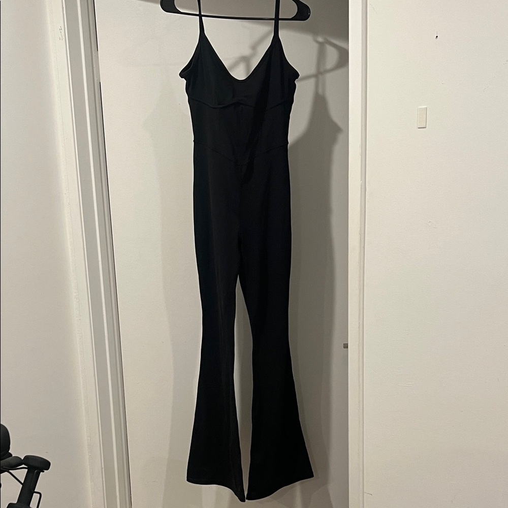 JoyLab Flare Jumpsuit Black Small - Picture 2 of 5